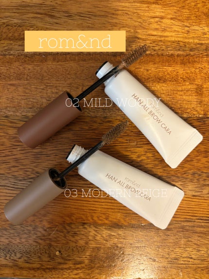 ハンオールブロウカラ/rom&nd/眉マスカラを使ったクチコミ(2枚目)