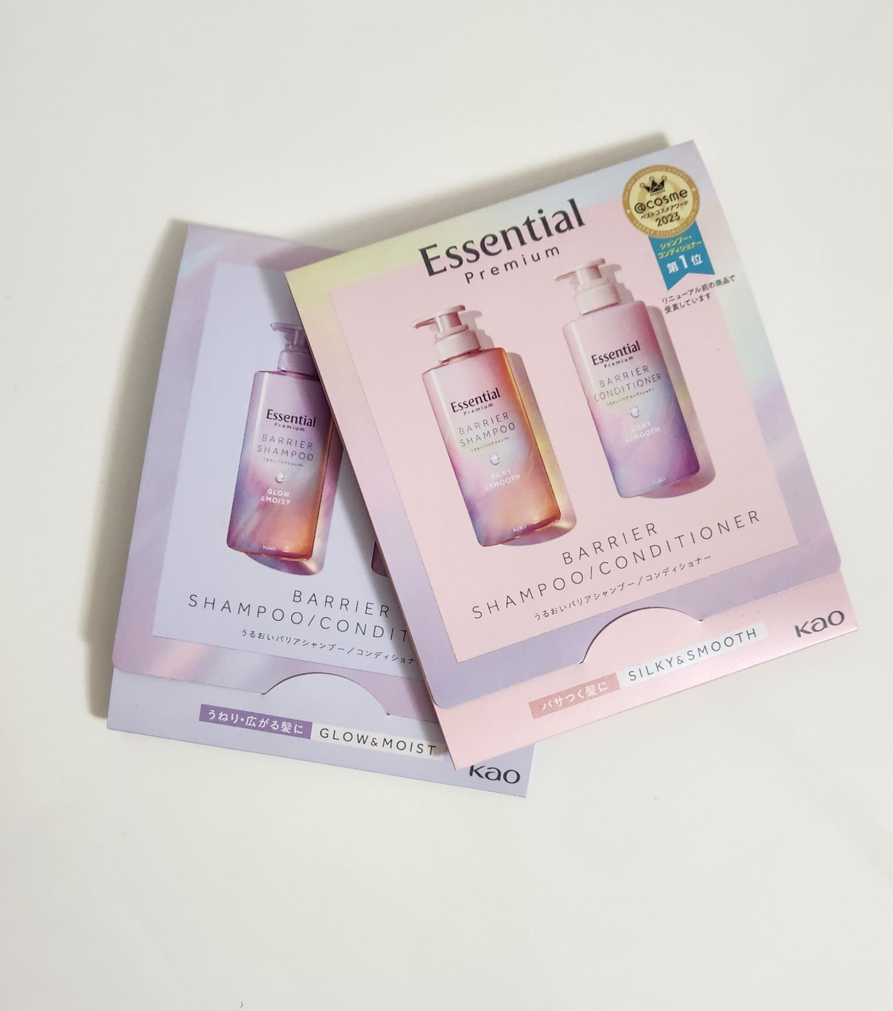 エッセンシャル プレミアム うるおいバリアシャンプー/コンディショナー グロウ＆モイスト/エッセンシャル/市販シャンプーを使ったクチコミ（1枚目）