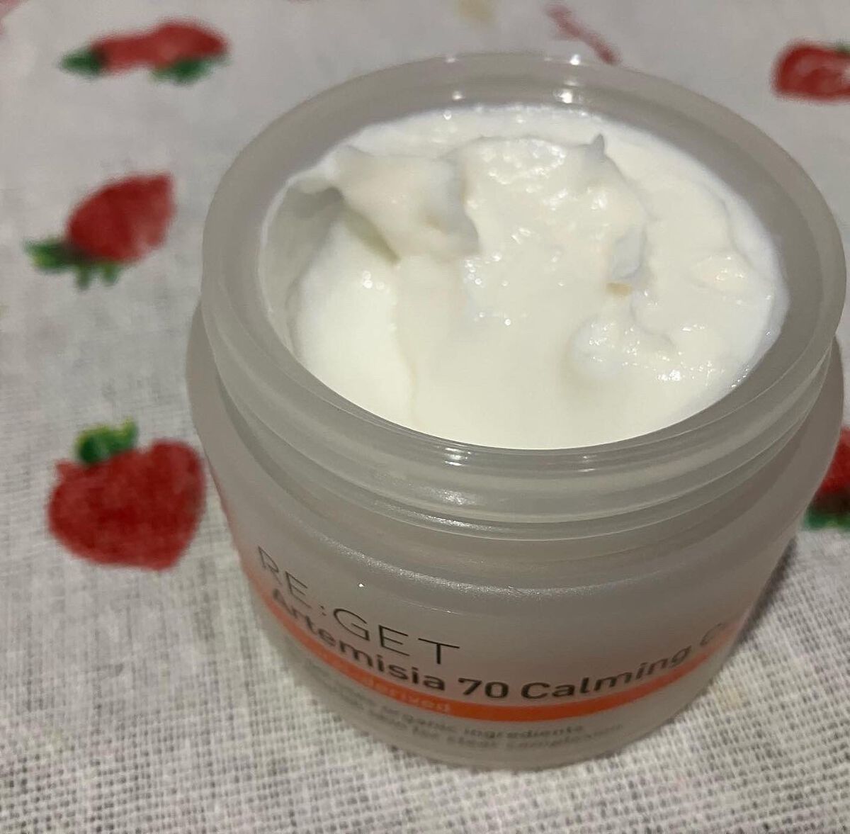 カワラヨモギ70カーミングクリーム/RE:GET/フェイスクリームを使ったクチコミ(3枚目)