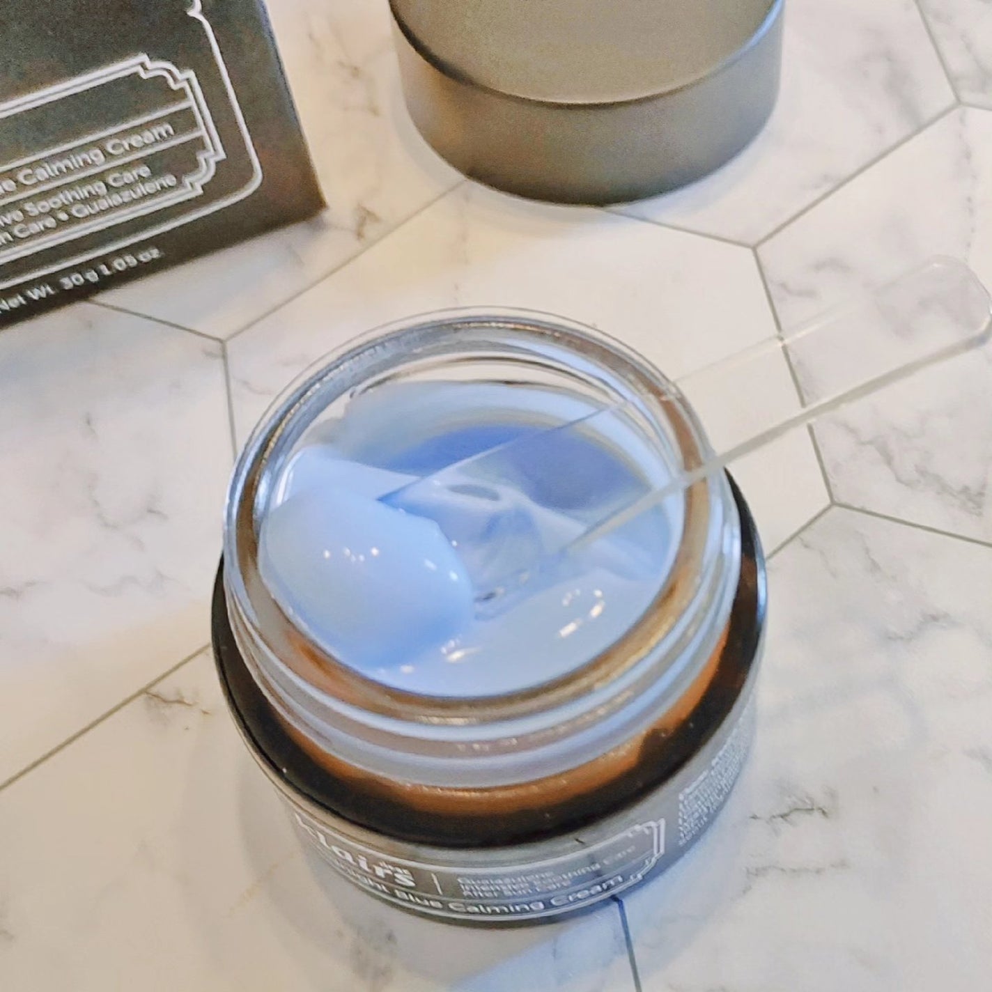 ミッドナイトブルーカーミングクリーム/Klairs/フェイスクリームを使ったクチコミ(3枚目)