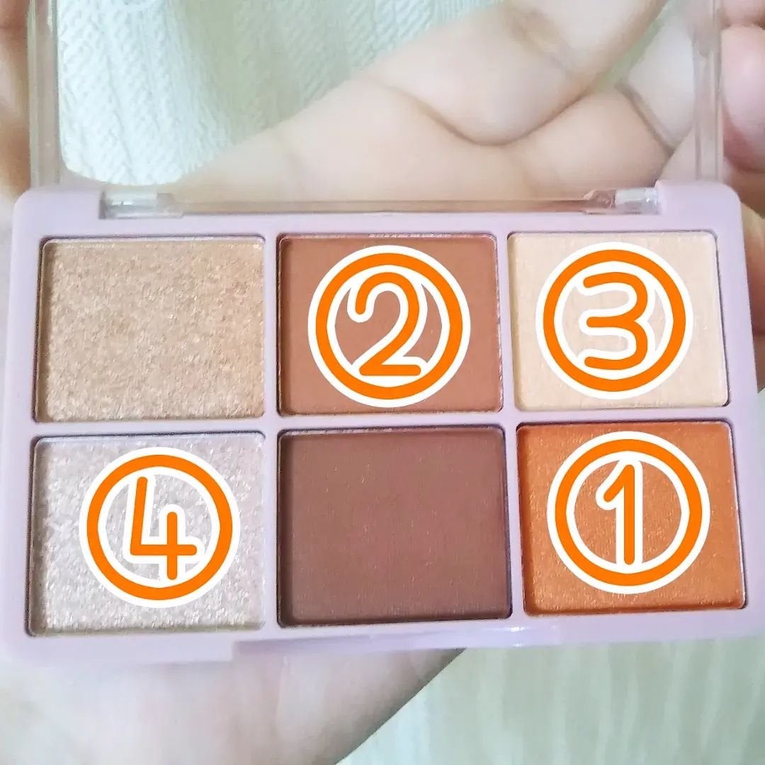 CTM+アクセントアイシャドウB/crayontouch-me plus/アイシャドウパレットを使ったクチコミ(4枚目)