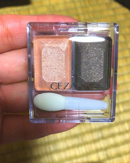 ツーカラー アイシャドウ ラメシリーズ/CEZANNE/アイシャドウパレットを使ったクチコミ(1枚目)