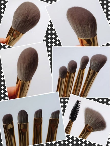 ROWNYEON 緑姫シリーズ メイクブラシ13本セット 化粧ポーチ付き/Rownyeon/メイクブラシを使ったクチコミ(2枚目)