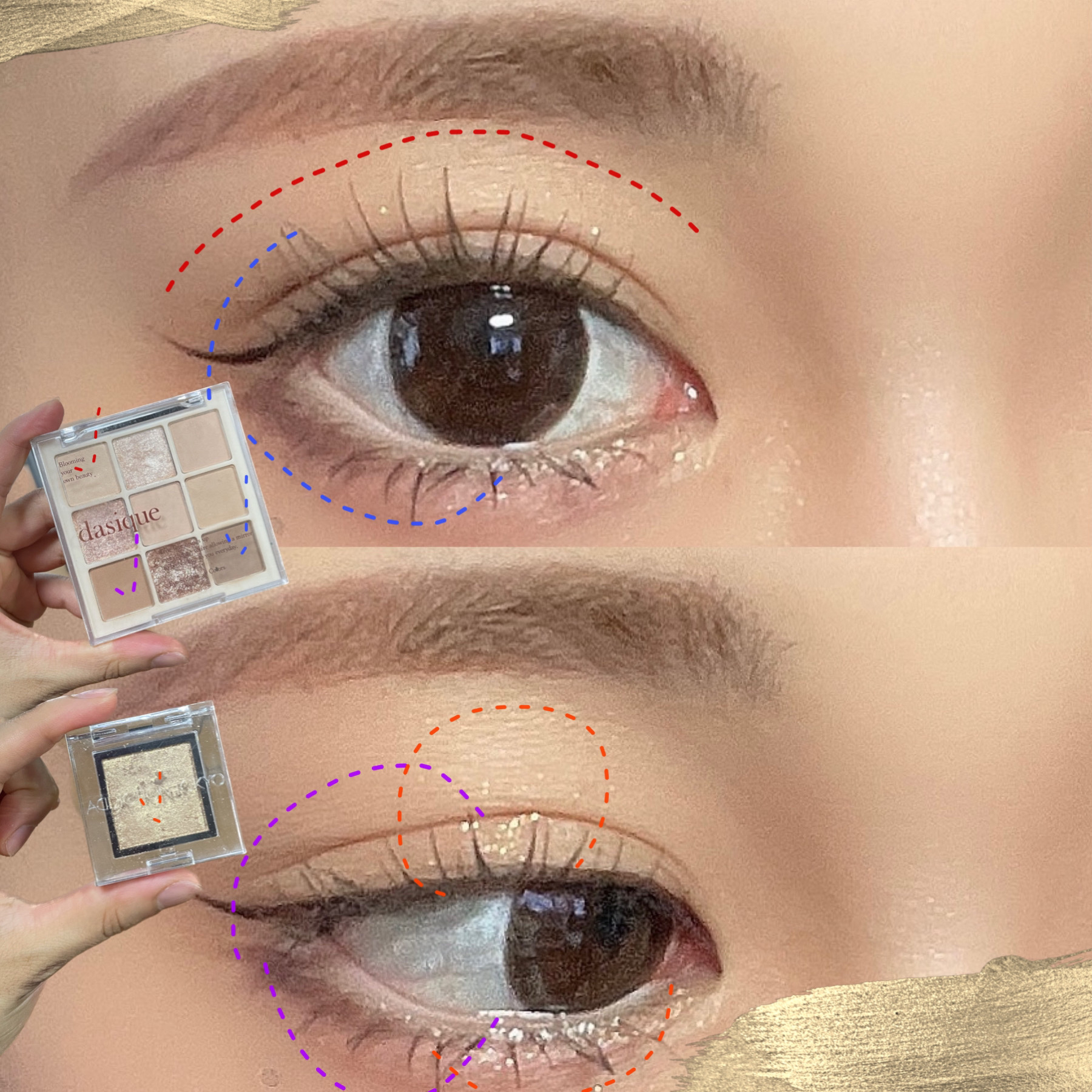 シャドウパレット/dasique/アイシャドウパレットを使ったクチコミ（3枚目）