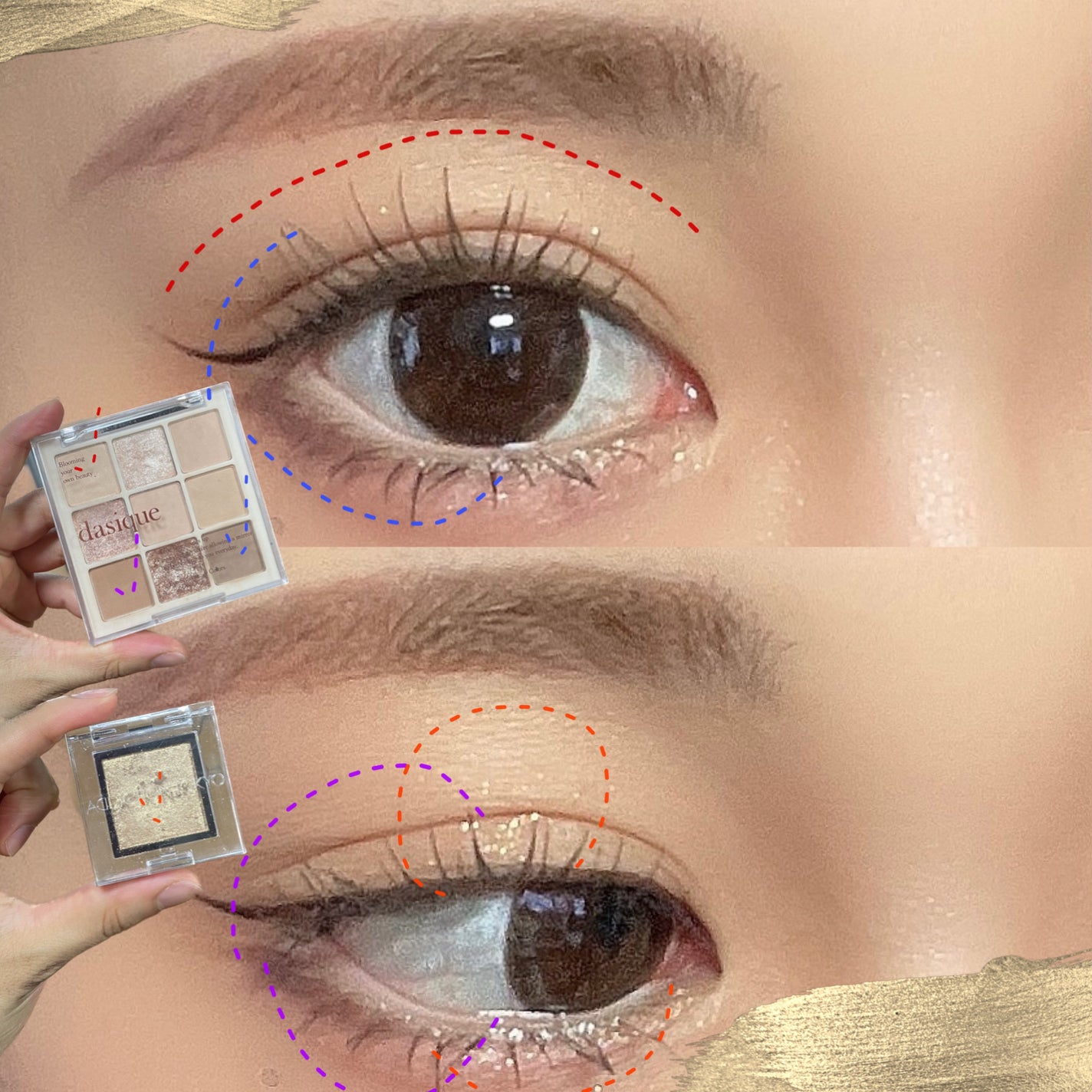 シャドウパレット/dasique/アイシャドウパレットを使ったクチコミ(3枚目)