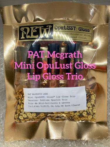 　PAT McGRATH LABSのMini OpuLUST:Gloss Lip Gloss Trioです。海外の美容系YouTuberの方々やモデルのEmily Ratajkowskiさんがこちらのブ