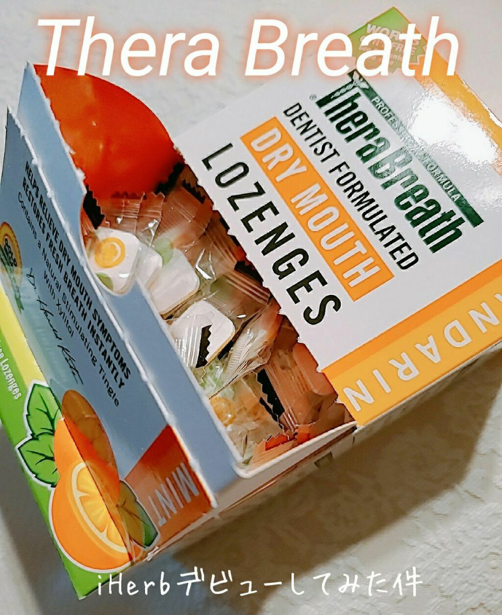 ドライマウスロゼンジ マンダリンミント/セラブレス/その他オーラルケアを使ったクチコミ（1枚目）