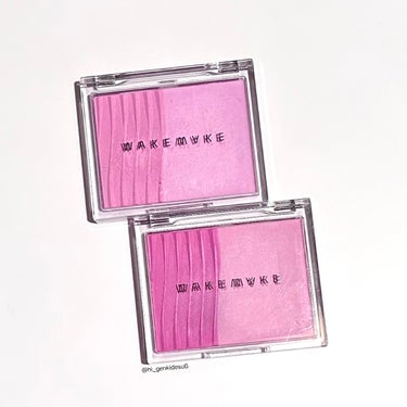 HOLIKA HOLIKA マイフェイブ インフュージング  ブラッシャーのクチコミ「艶ピンクチーク💖🎀

WAKEMAKE / SHEER LAYERING DUAL BLUSH.....」（1枚目）