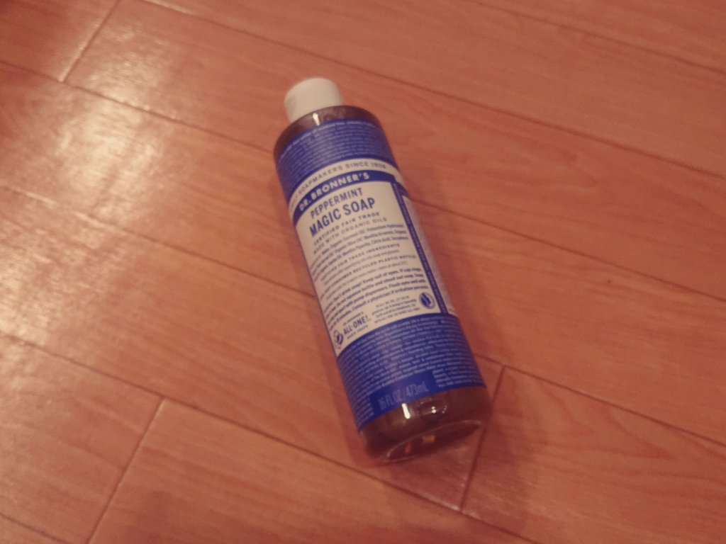 マジックソープ ペパーミント 473ml/ドクターブロナー/ボディソープを使ったクチコミ（1枚目）