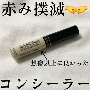 カバーパーフェクション チップコンシーラー グリーンベージュ/the SAEM/リキッドコンシーラーを使ったクチコミ（1枚目）