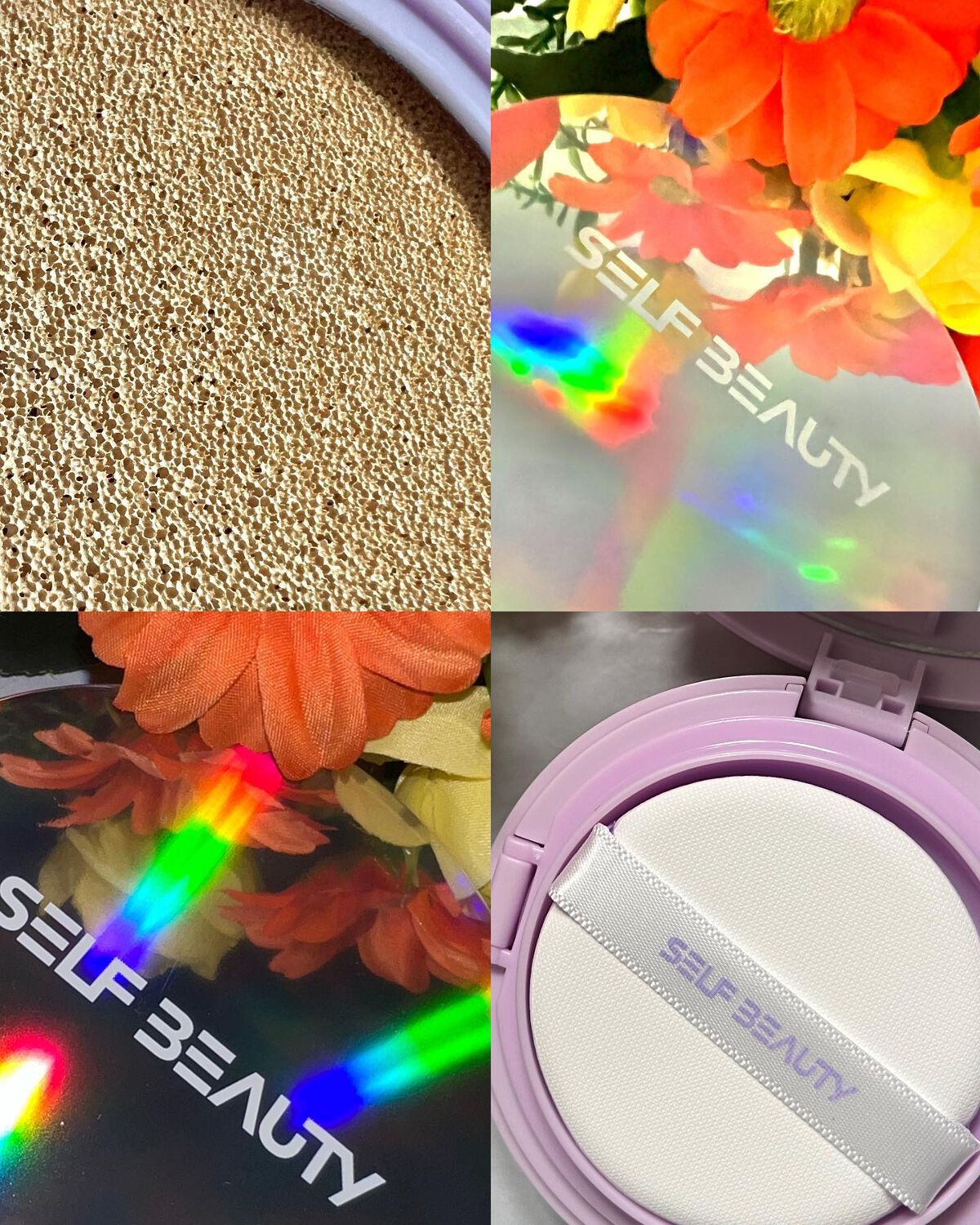 ユニコーン オーロラ光彩クッション/SELF BEAUTY/クッションファンデーションを使ったクチコミ(3枚目)