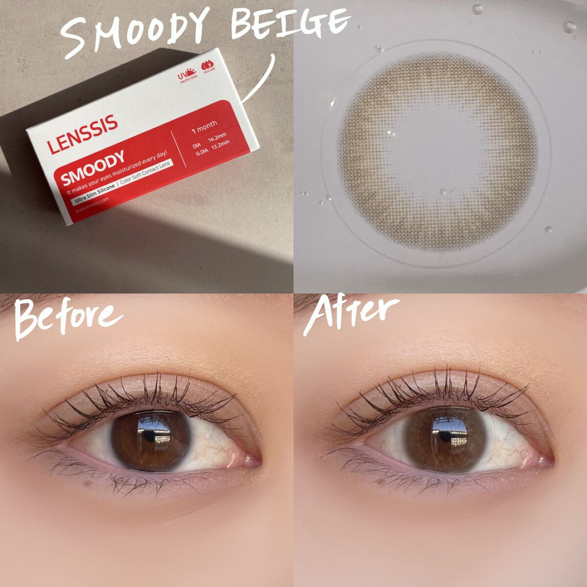 ピーナッツべべシリーズ/LENSSIS/カラーコンタクトレンズを使ったクチコミ（2枚目）