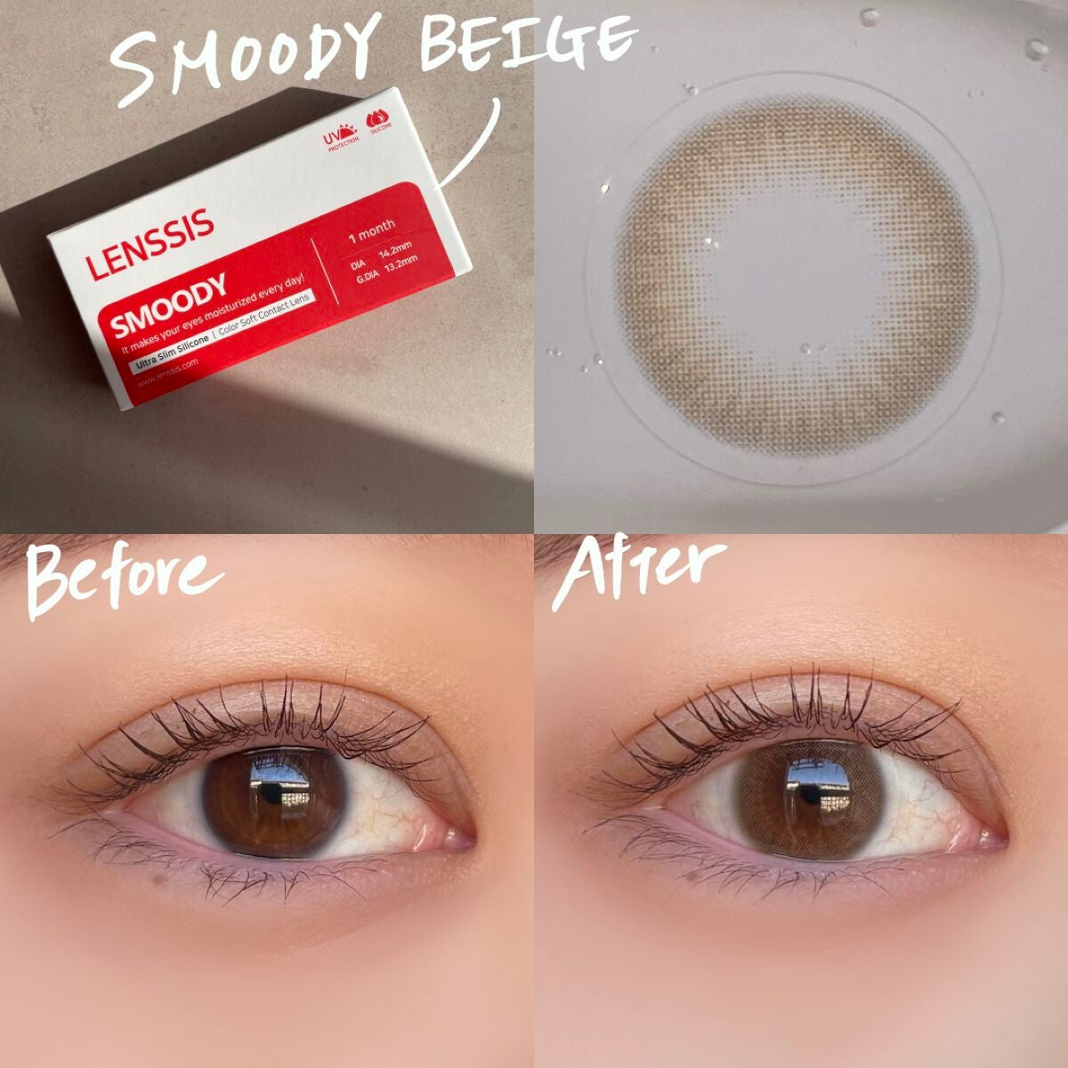 スムージーシリーズ/LENSSIS/カラーコンタクトレンズを使ったクチコミ(2枚目)