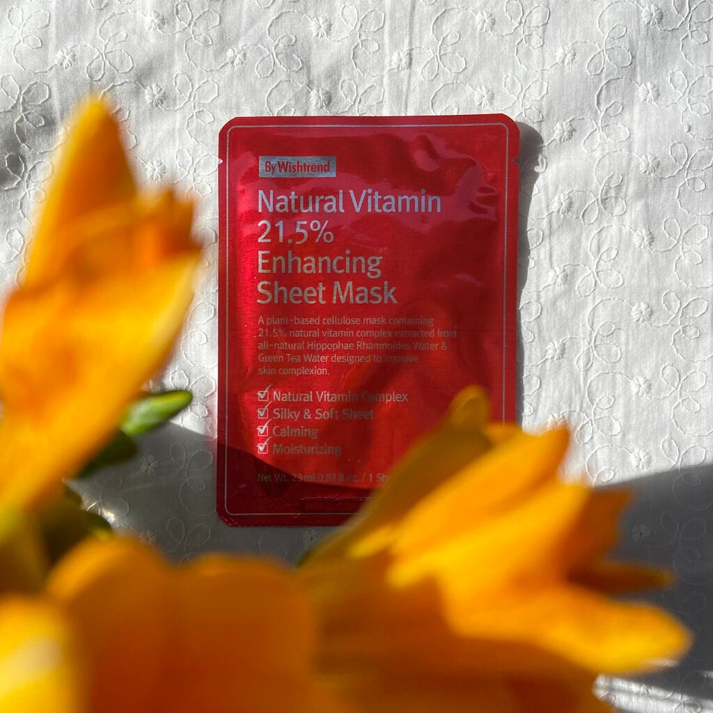 ナチュラルビタミン21.5インハンシーングシートマスク/By Wishtrend/シートマスク・パックを使ったクチコミ(1枚目)