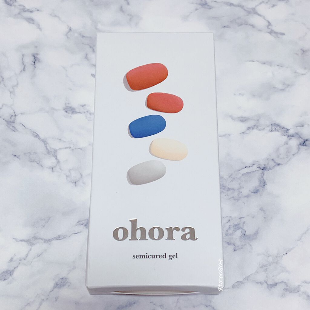 セミキュアジェルネイル(ハンド)/ohora/ネイルシールを使ったクチコミ(2枚目)