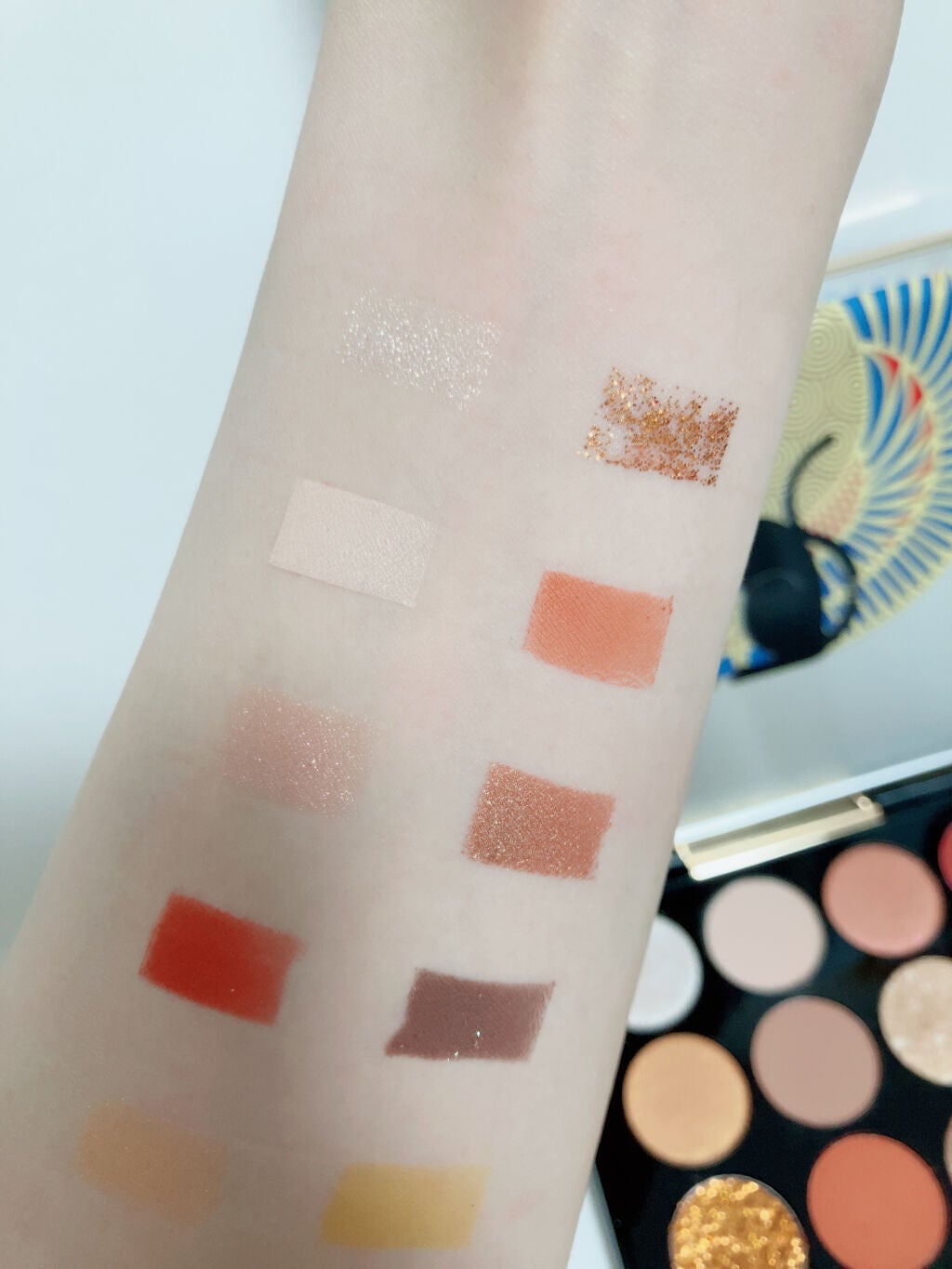 大英博物館 エジプトシリーズ アイシャドウパレット/ZEESEA/アイシャドウパレットを使ったクチコミ(4枚目)