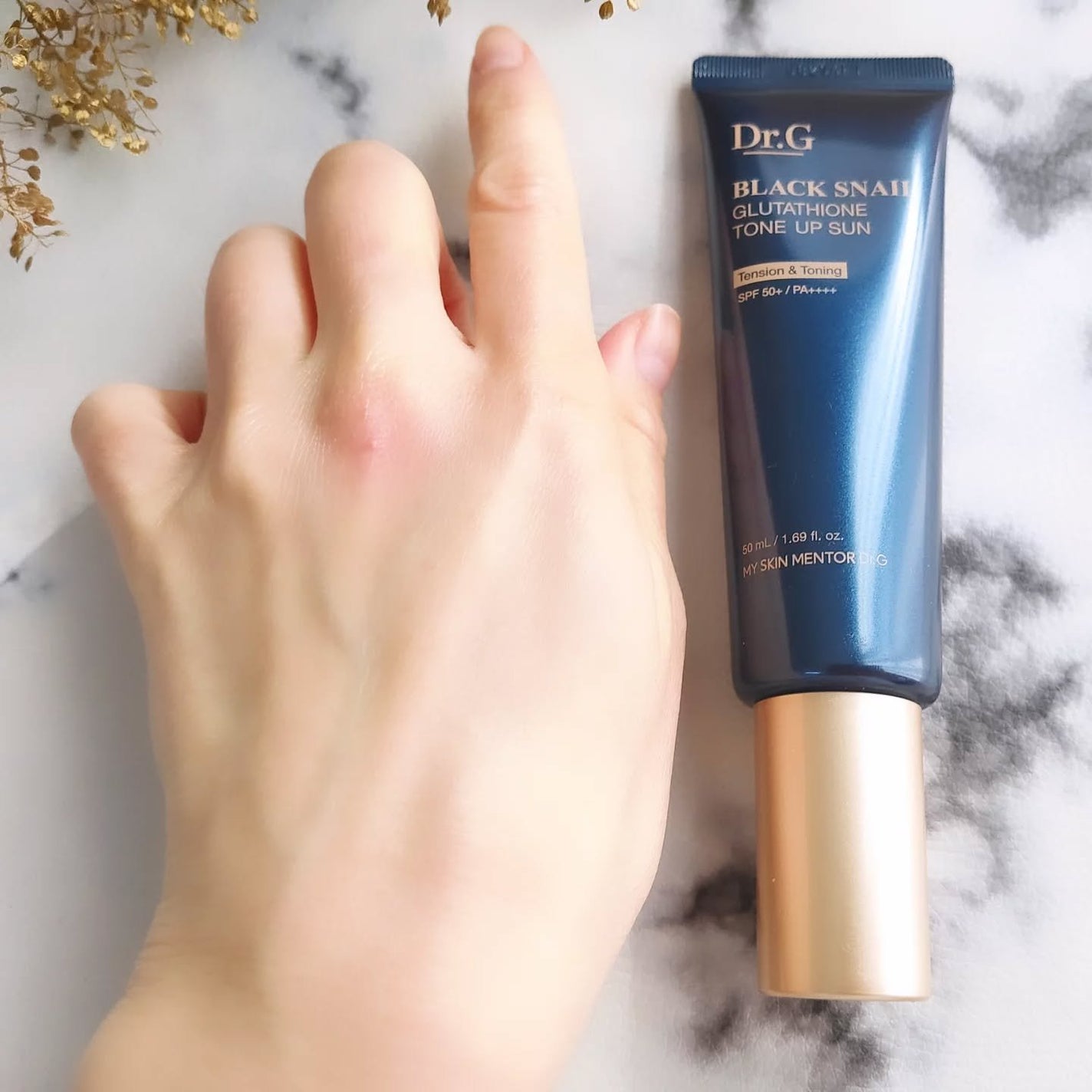 ブラックスネイルグルタチオントーンアップサン/Dr.G/日焼け止めクリームを使ったクチコミ(6枚目)