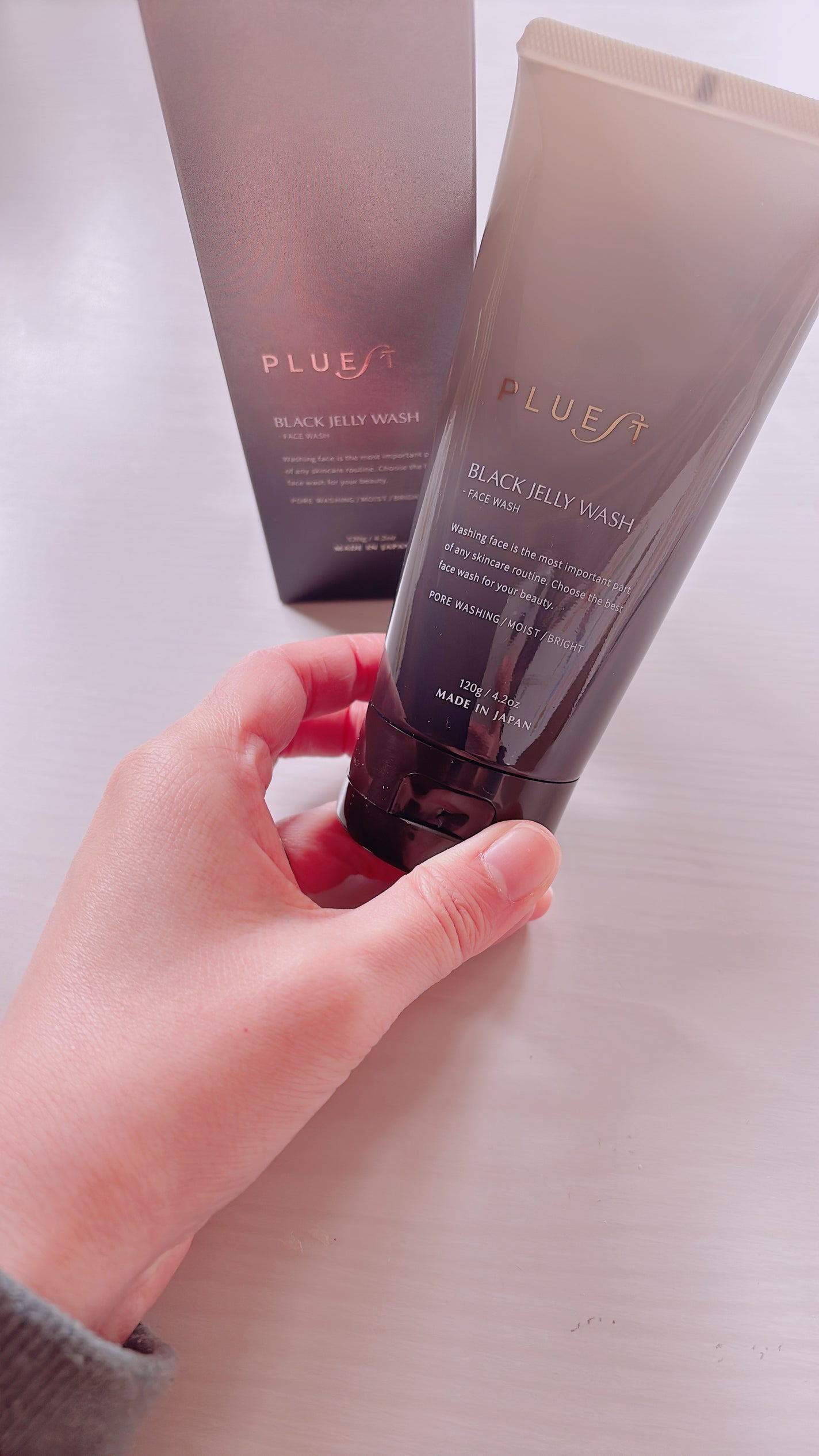 BLACK JELLY WASH(ブラックジェリーウォッシュ)/PLUEST/その他洗顔料を使ったクチコミ(1枚目)