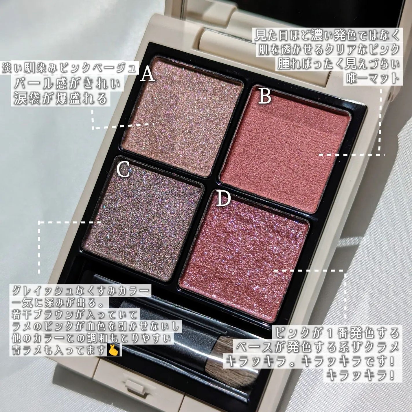 RMK シンクロマティック アイシャドウパレット/RMK/アイシャドウパレットを使ったクチコミ(2枚目)