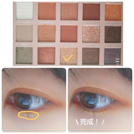 GO TRAVEL 15色アイシャドウパレット/FOCALLURE/アイシャドウパレットを使ったクチコミ(3枚目)