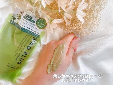 skinmarche WAOPLUS ハートリーフマグワートブースターマスク/ブレーンコスモス/洗い流すパック・マスクを使ったクチコミ(3枚目)