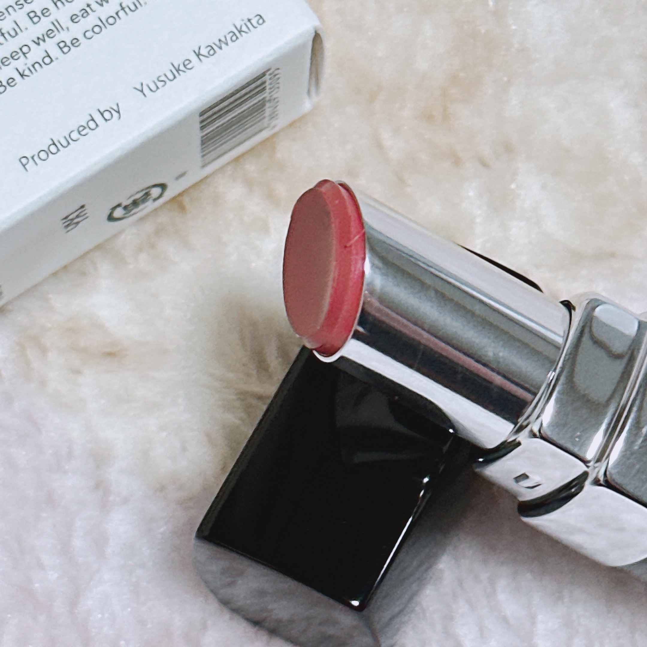 ＆be シアーリップ ヌードピンク/＆be/口紅を使ったクチコミ（3枚目）