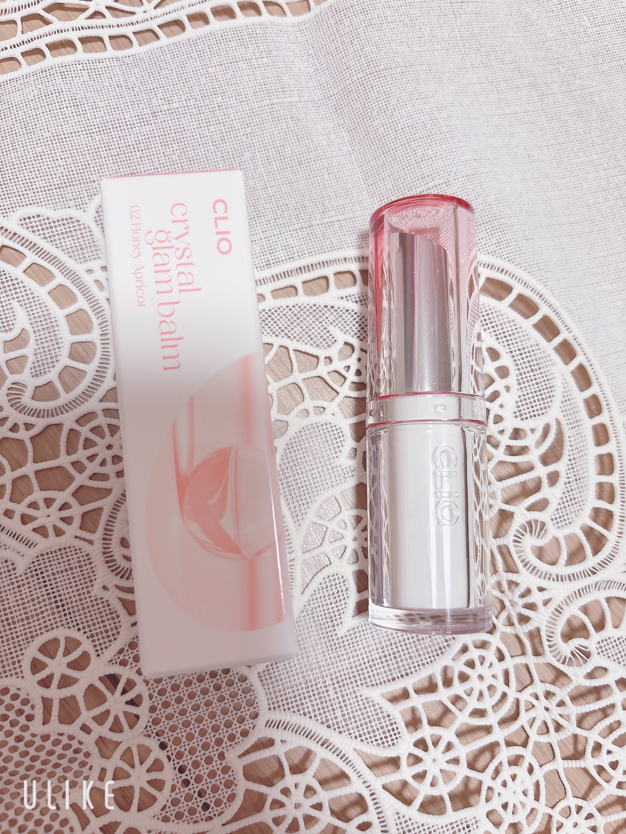 クリスタル  グラム バーム 02 HONEY APRICOT/CLIO/口紅・グロス・リップライナー・リップケアを使ったクチコミ（1枚目）