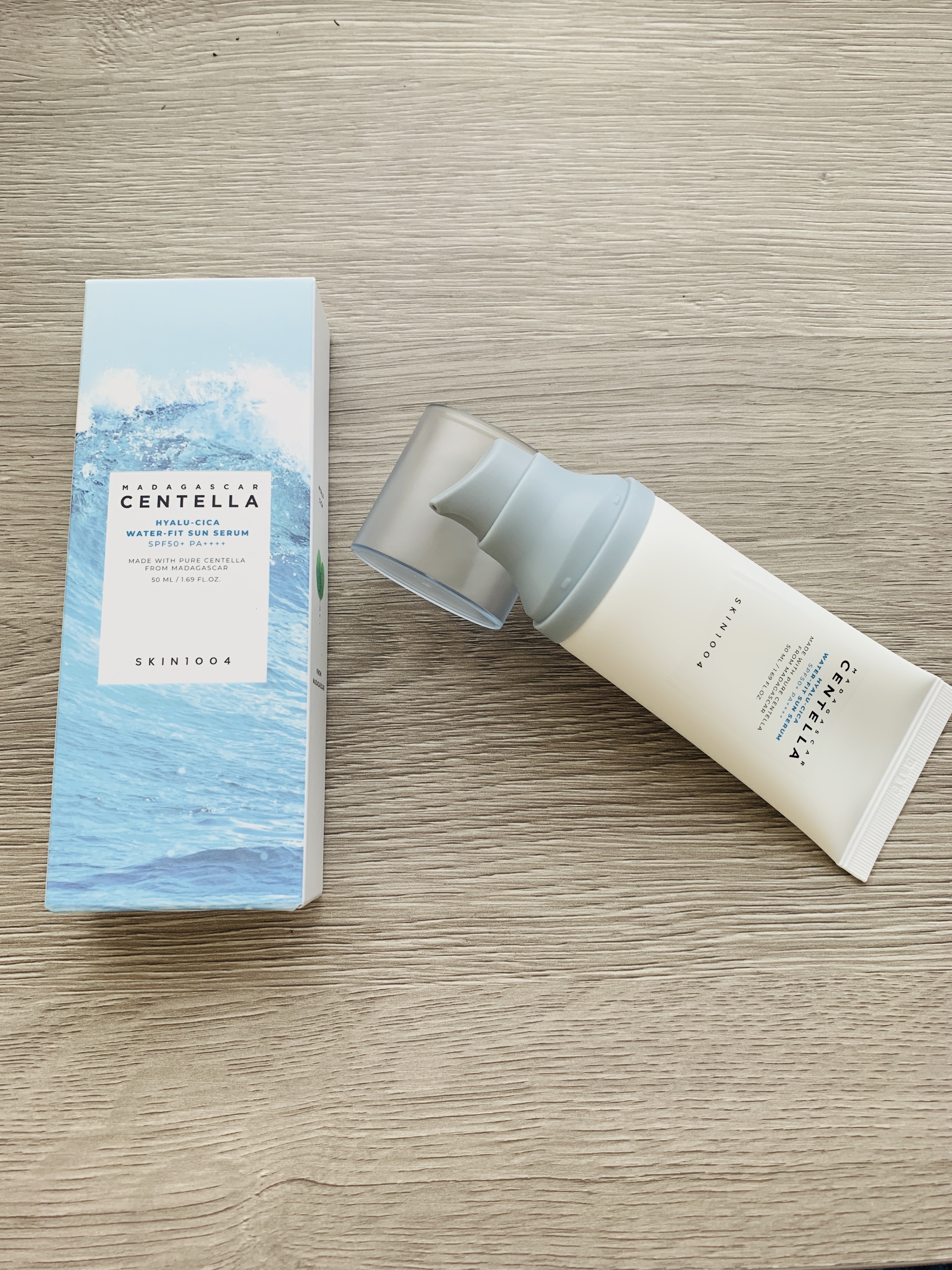 ヒアルーシカ ウォーターフィット サンセラム/SKIN1004/日焼け止めローションを使ったクチコミ（1枚目）