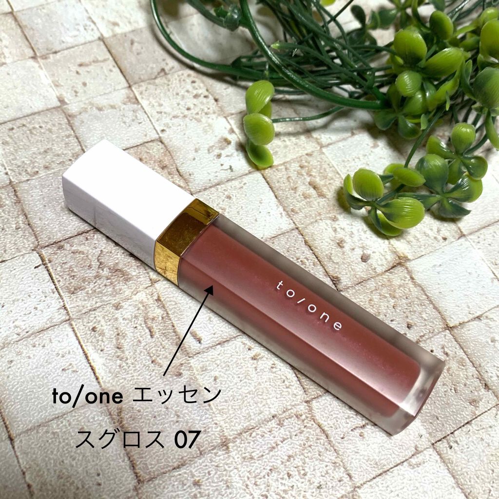トーン ペタル エッセンス グロス/to/one/リップグロスを使ったクチコミ(1枚目)