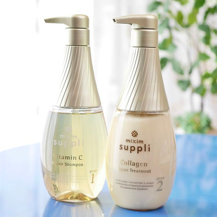 ビタミン リペアシャンプー/コラーゲン リペアヘアトリートメント/mixim suppli/市販シャンプーを使ったクチコミ(1枚目)