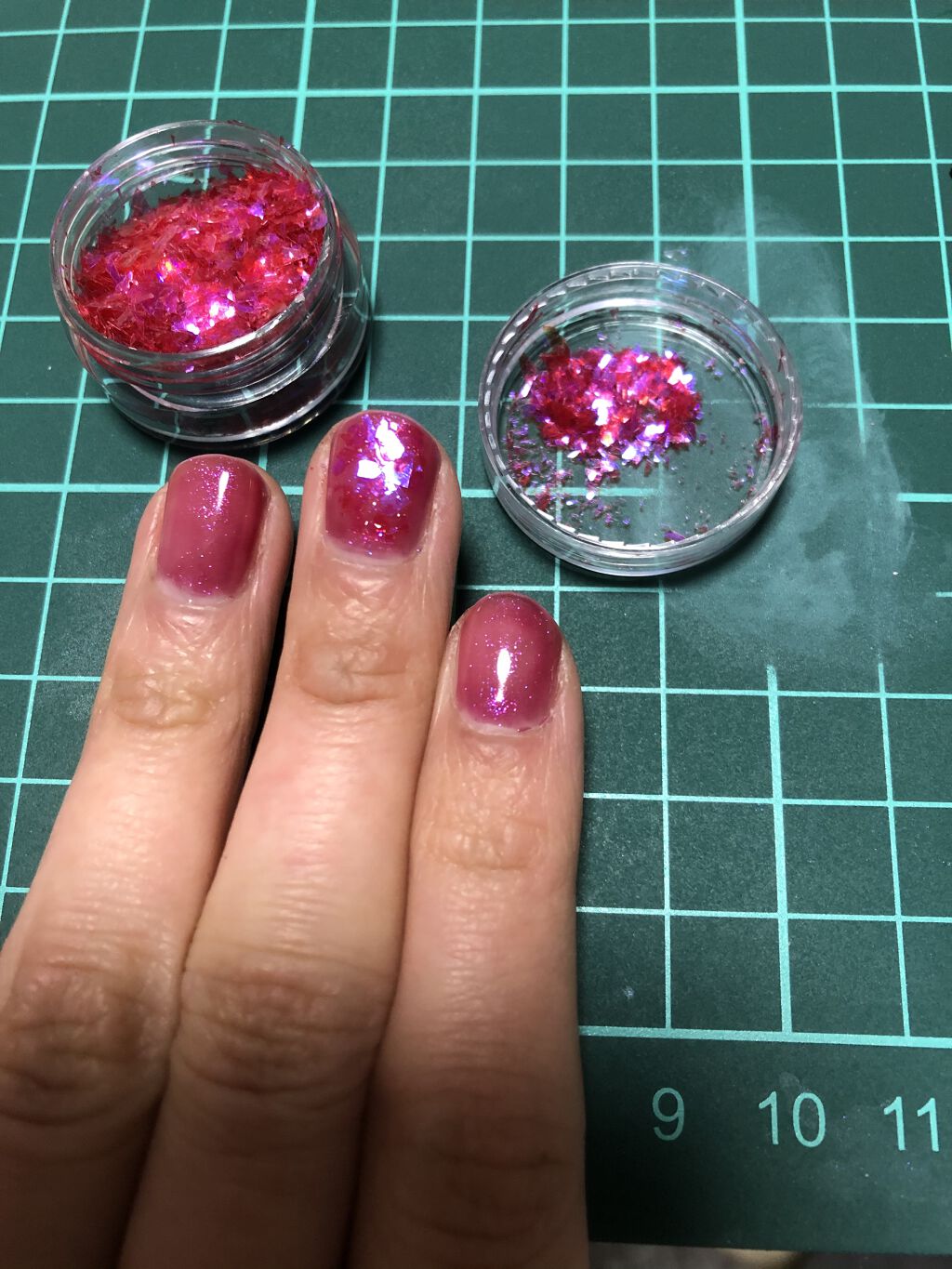 クラッシュホロ/キャンドゥ/ネイルチップ・パーツを使ったクチコミ（1枚目）