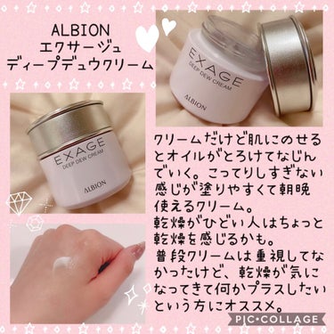 エクサージュ ディープデュウ クリーム/ALBION/フェイスクリームを使ったクチコミ（1枚目）