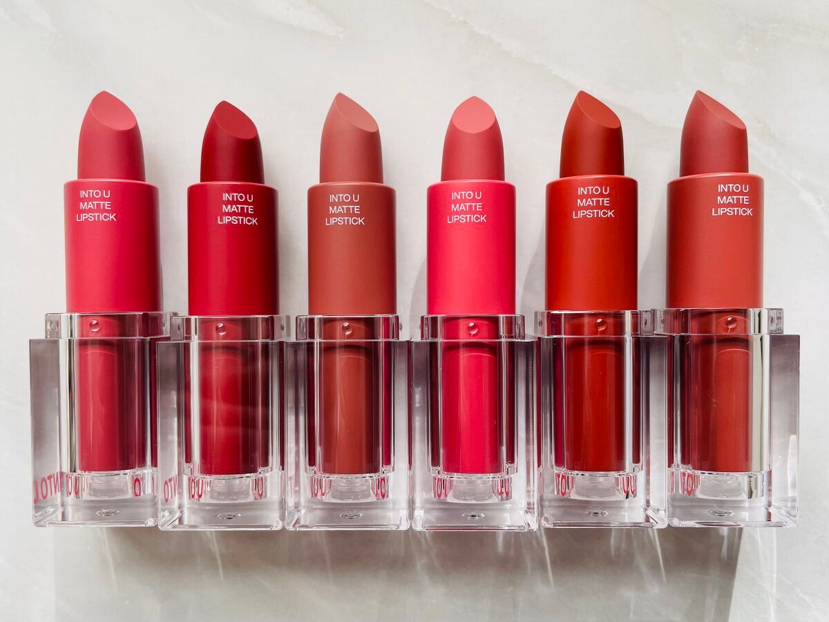 フェザーマットリップスティック/INTO U/口紅を使ったクチコミ(1枚目)