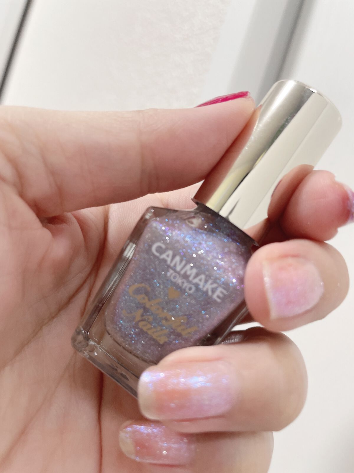 カラフルネイルズ 102 ペールスカイ/キャンメイク/マニキュアを使ったクチコミ（1枚目）