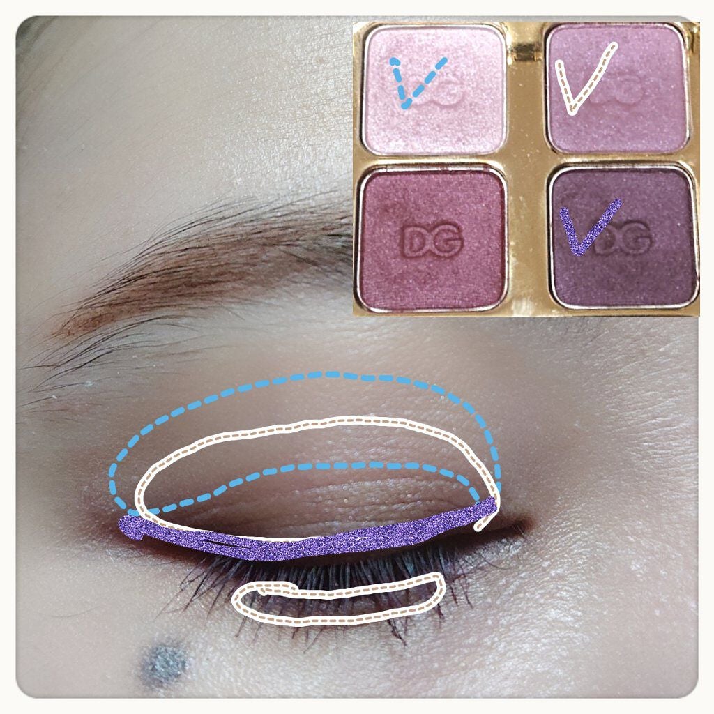 フェリンアイズ インテンスアイシャドウ クアッド/DOLCE&GABBANA BEAUTY/アイシャドウパレットを使ったクチコミ(6枚目)