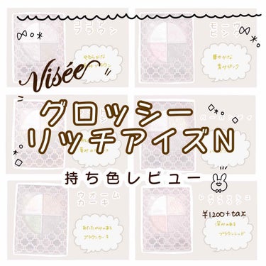 グロッシーリッチ アイズ N/Visée/アイシャドウパレットを使ったクチコミ（1枚目）