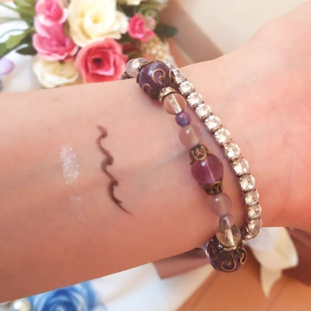 エーメイク グリッタースティック/A/mAke/グリッターを使ったクチコミ（3枚目）