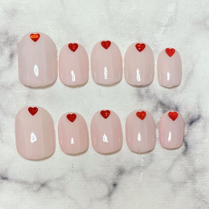 #ネイル,#韓国ネイル,#ワンホンネイル,#ハートネイル,#ピンクネイル,#東京ネイルのネイルデザイン