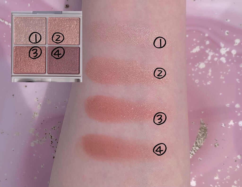 シルキースフレアイズ/キャンメイク/アイシャドウパレットを使ったクチコミ（3枚目）