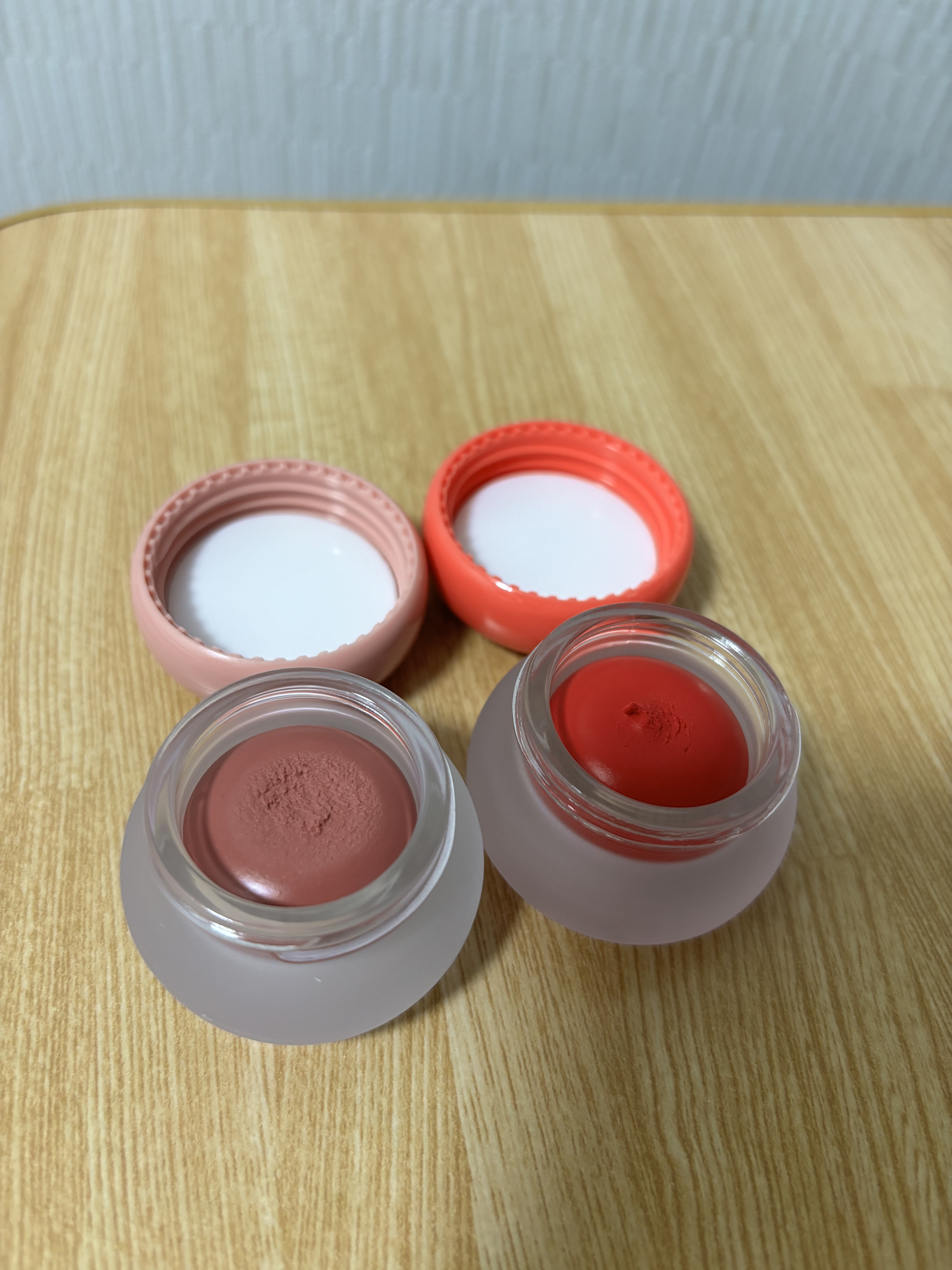 リップアンドチーク ブラーリープリンポット CR03 ビーエフエフ/fwee/口紅を使ったクチコミ（1枚目）