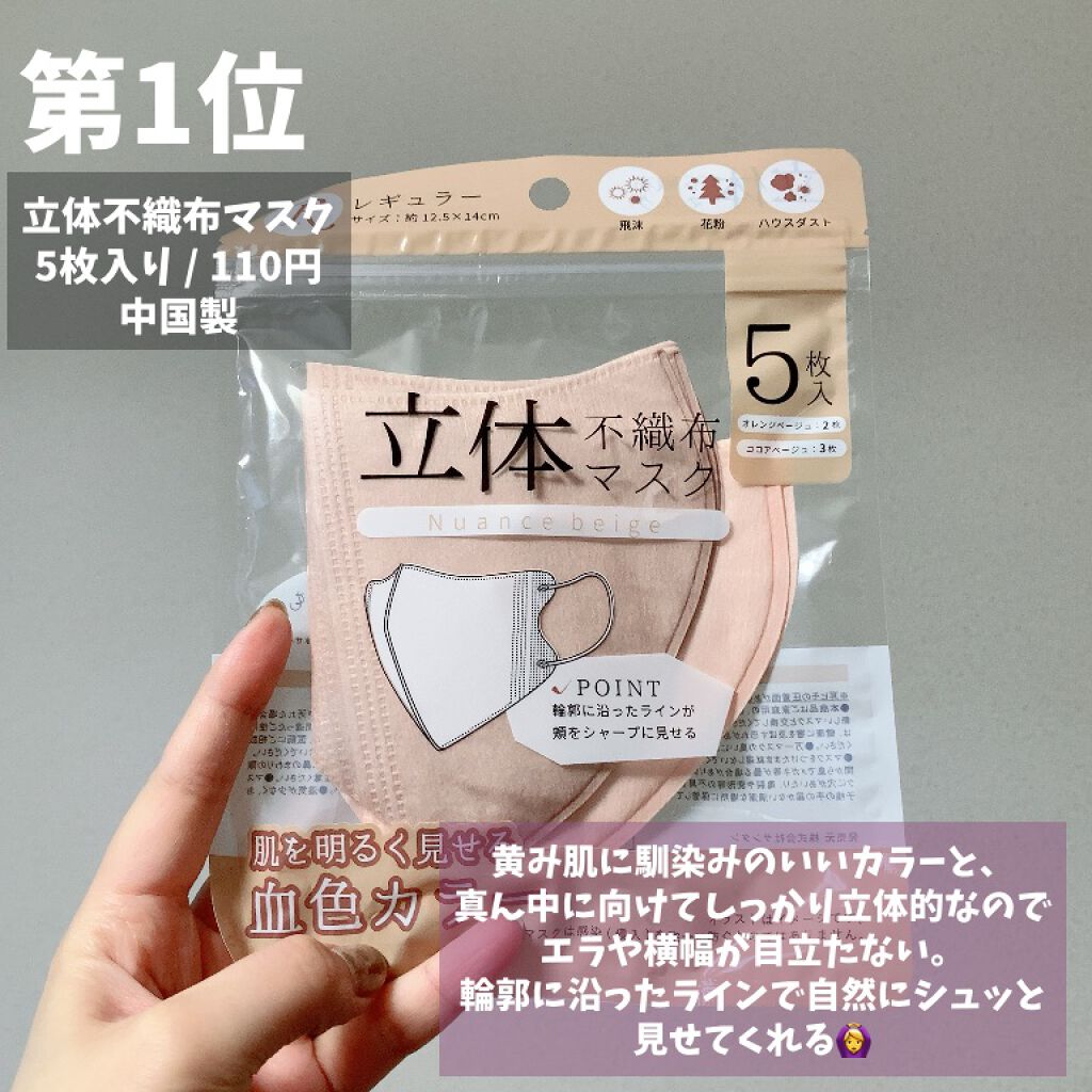 3Dマスク/DAISO/マスクを使ったクチコミ(5枚目)