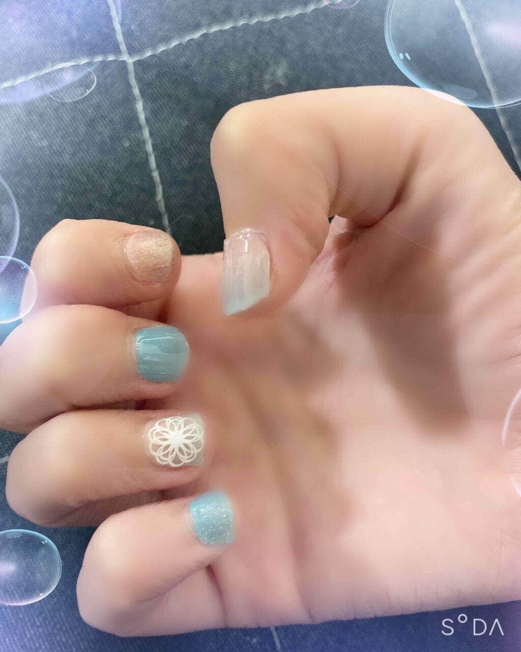 ネイルシール/セリア/ネイルシールを使ったクチコミ(1枚目)