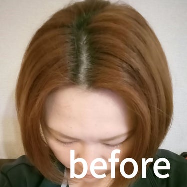 カラージェニック ミルキーヘアカラー (ちらっと白髪用)/サイオス/ヘアカラーを使ったクチコミ（2枚目）