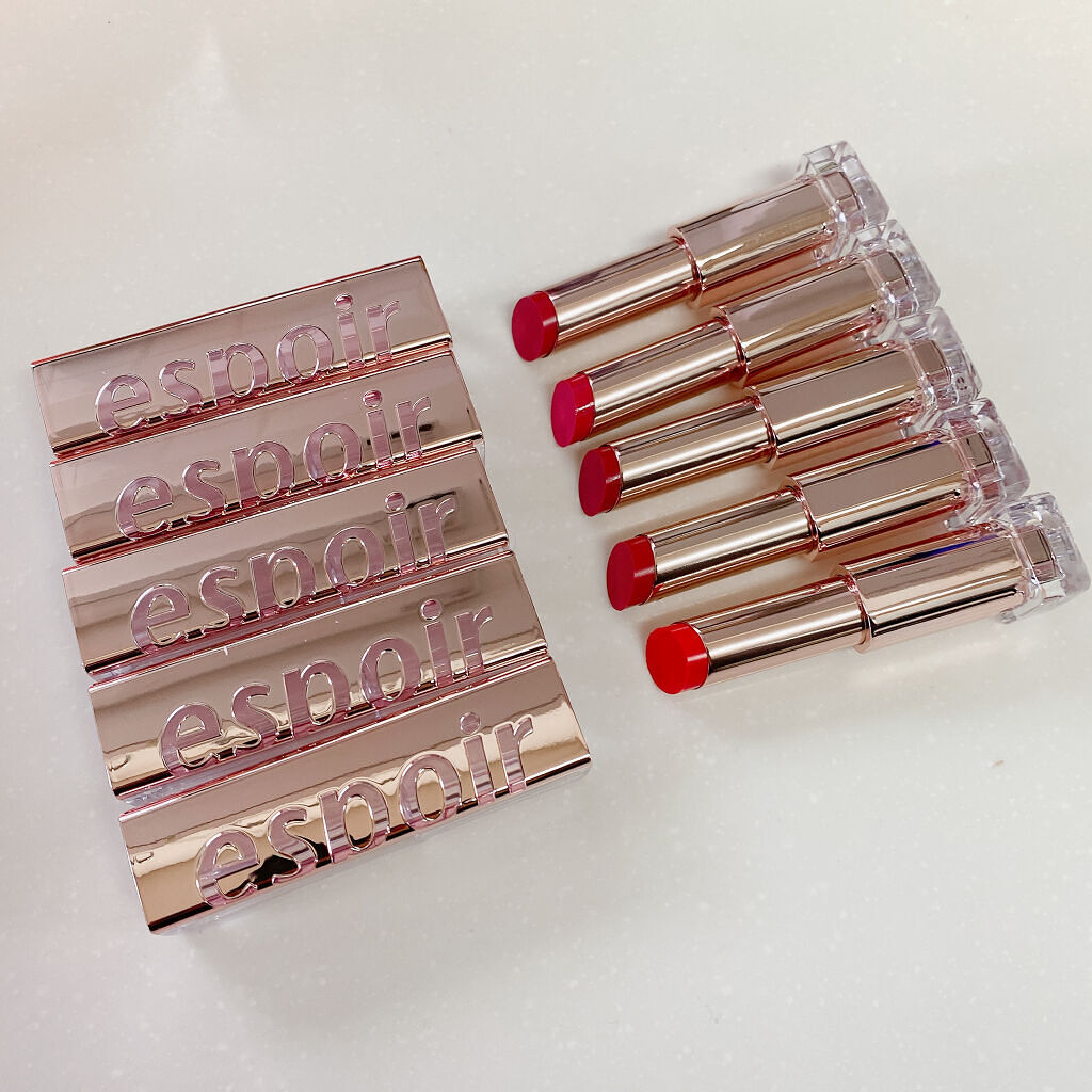 リップスティックノーウェアシャイン 01 アプリコット・ブランデー/espoir/口紅を使ったクチコミ（3枚目）