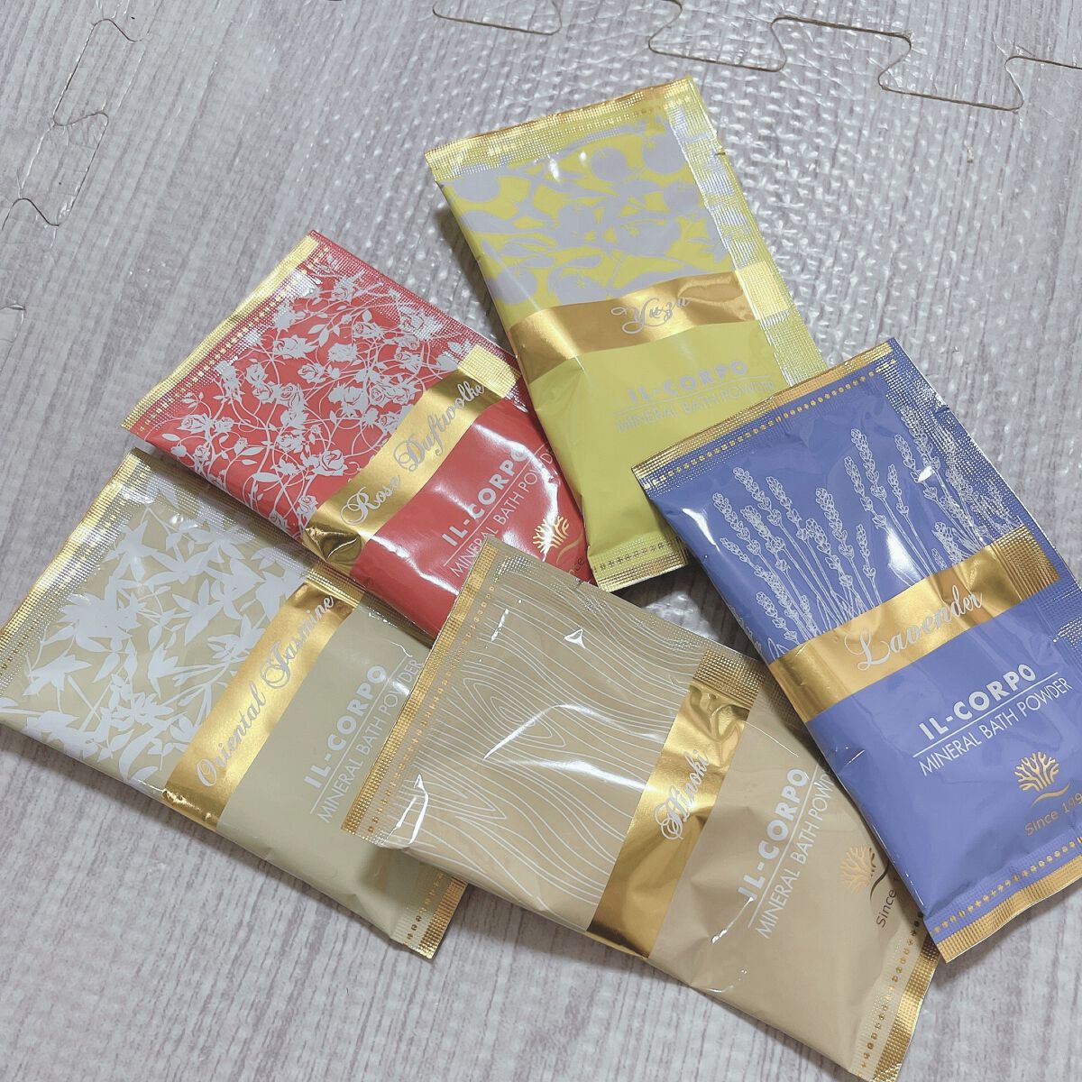 ミネラルバスパウダー グリーティングギフト/イルコルポ/入浴剤セットを使ったクチコミ(1枚目)