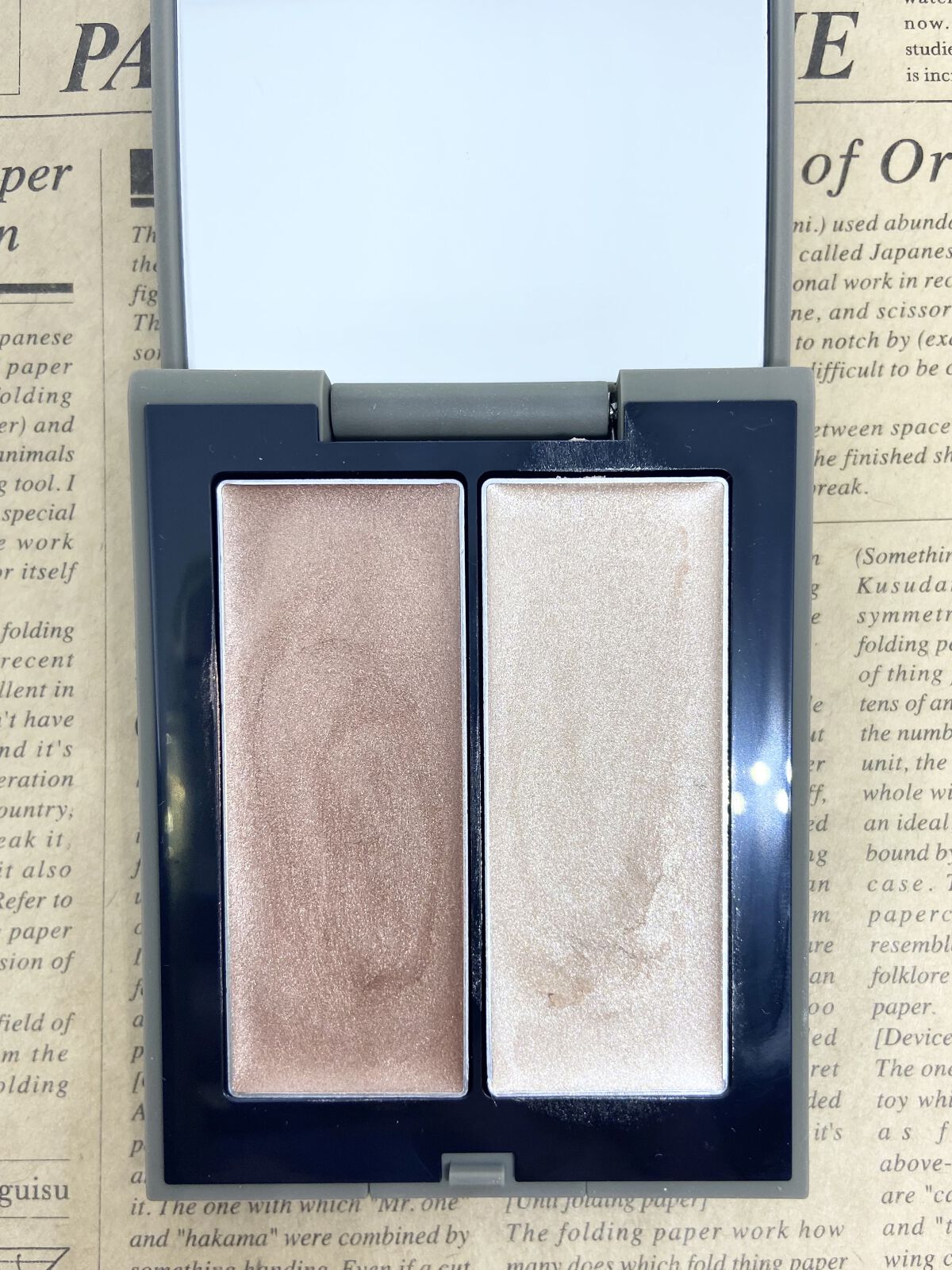 THREE シマリング グロー デュオ/THREE/クリームハイライトを使ったクチコミ（2枚目）