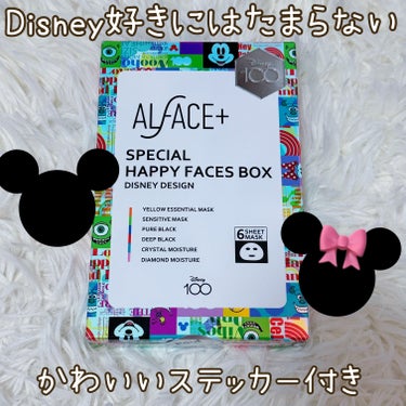 ALFACE+ スペシャル ハッピー フェイスボックス ディズニーデザインのクチコミ「💄Disney好きにはたまらない可愛さの限定BOX💄


ALFACE+
スペシャル ハッピー.....」（1枚目）