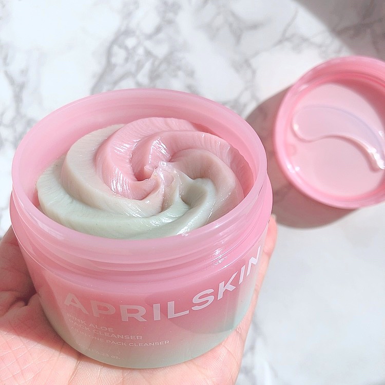 ピンクアロエメレンゲクレンザー/APRILSKIN/その他洗顔料を使ったクチコミ（1枚目）