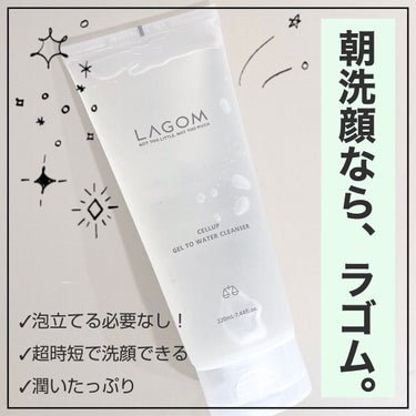 ラゴム ジェルトゥウォーター クレンザー(朝用洗顔)/LAGOM /洗顔フォームを使ったクチコミ（1枚目）