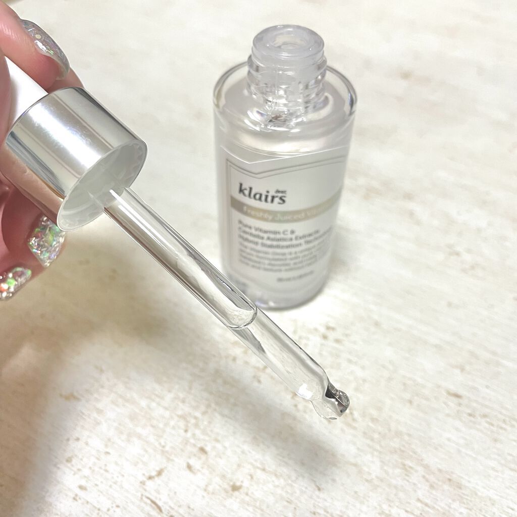 フレッシュリージュースドビタミンドロップ(35ml)/Klairs/美容液を使ったクチコミ（2枚目）